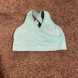 Gymshark blue camo sports bra